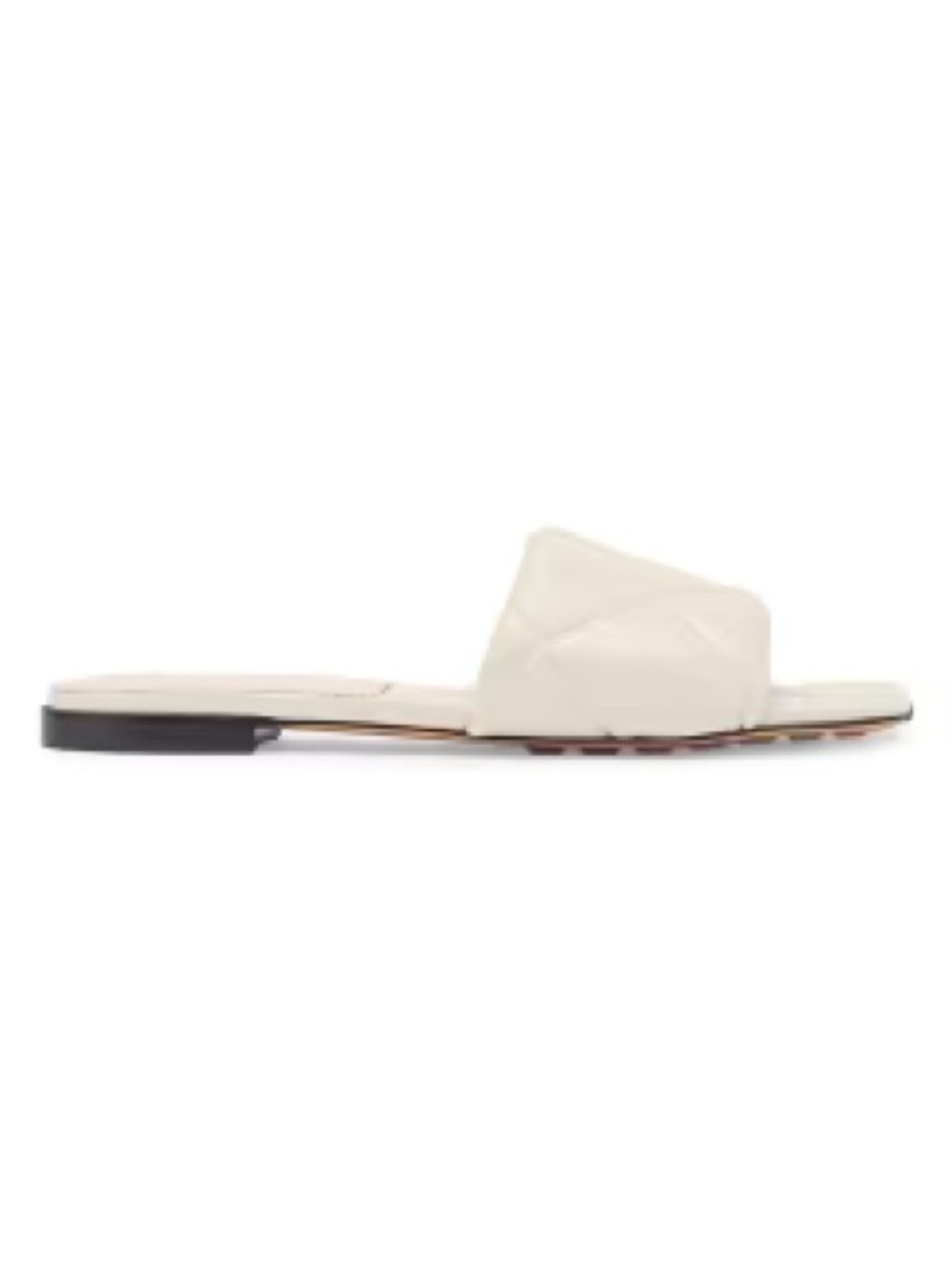 Bottega Veneta Lido Quilted Flat Slide Sandal - Sea Salt